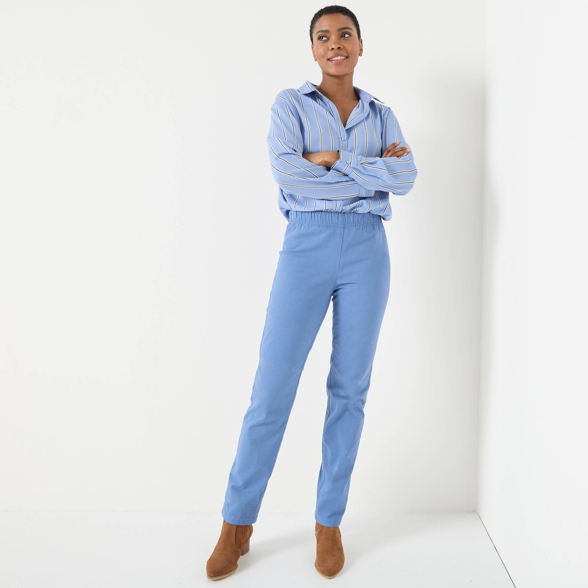Pantalon sculptant, ceinture ventre plat