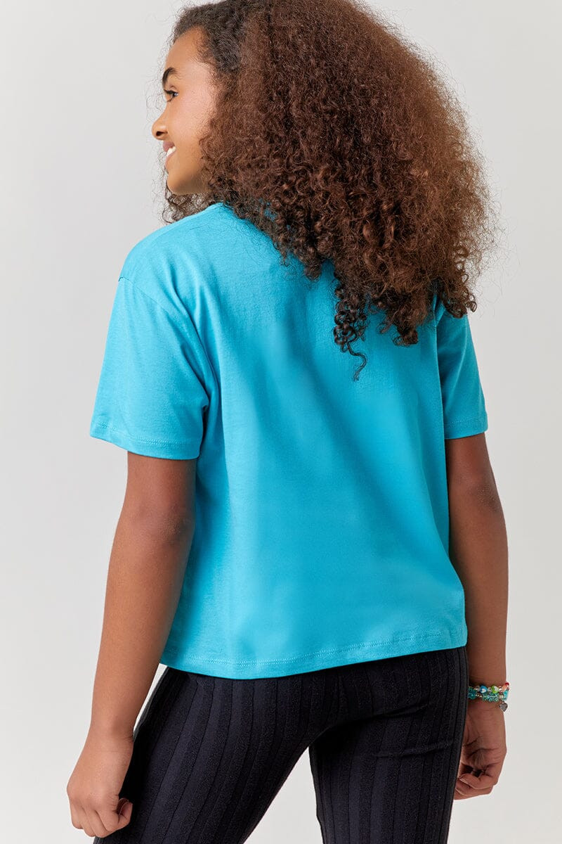 Hello Franki Short Sleeve Logo Tee for girls