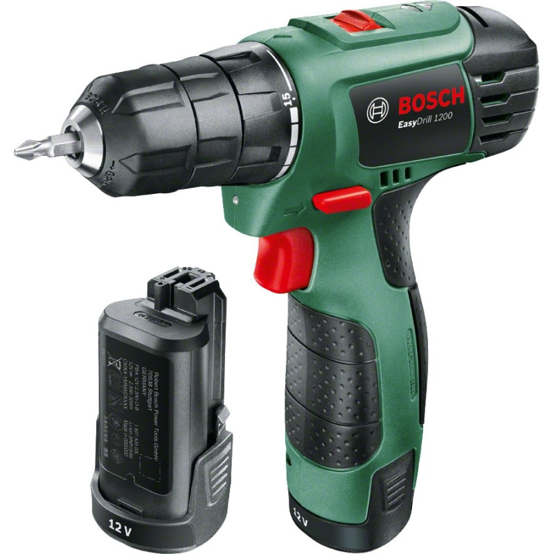 Perceuse visseuse sur batterie EasyDrill 1200 2 x 1,5 Ah 12 V BOSCH