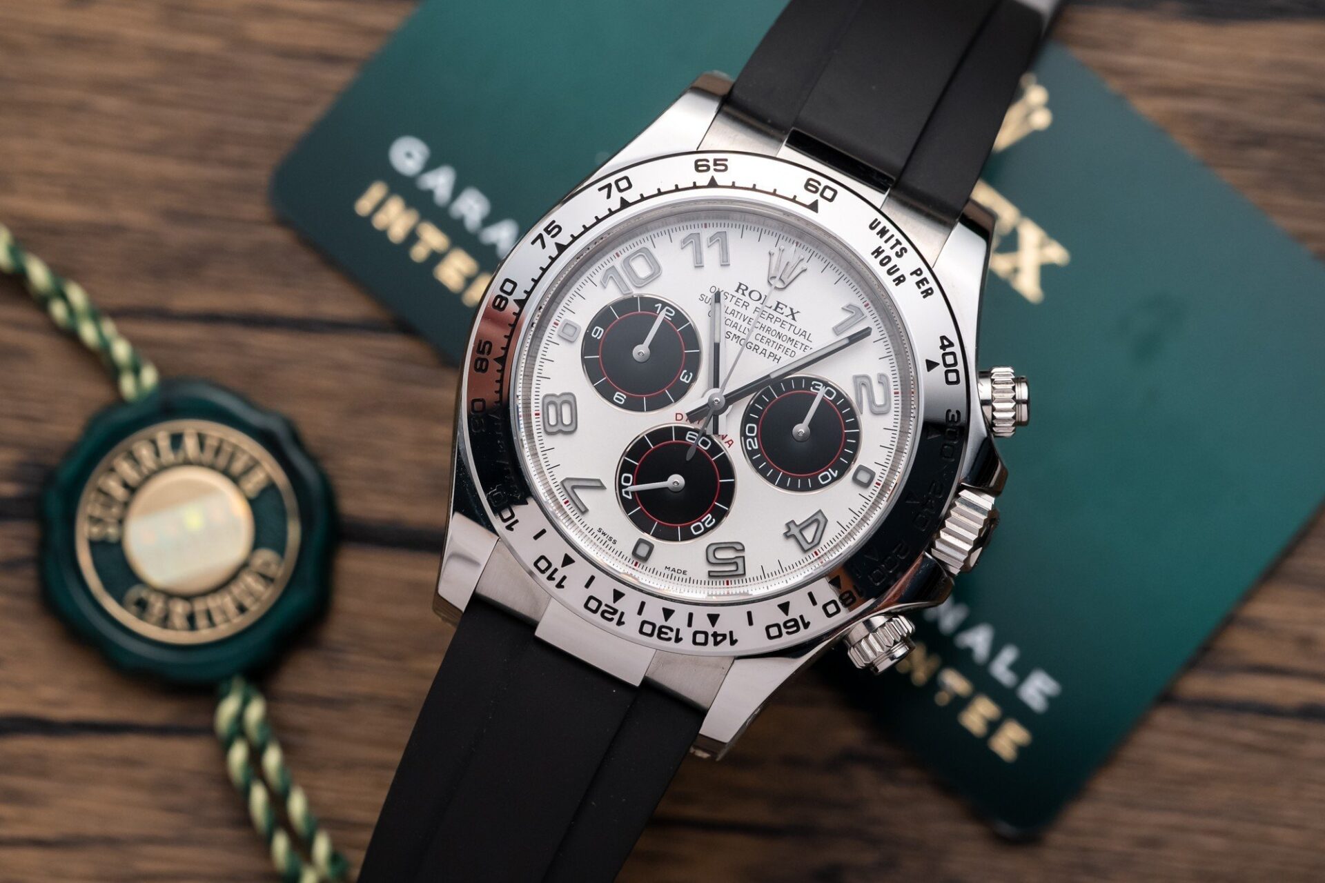Rolex Daytona 116509LN 904L Steel White Arabic Dial 40mm Oysterflex Super Clone