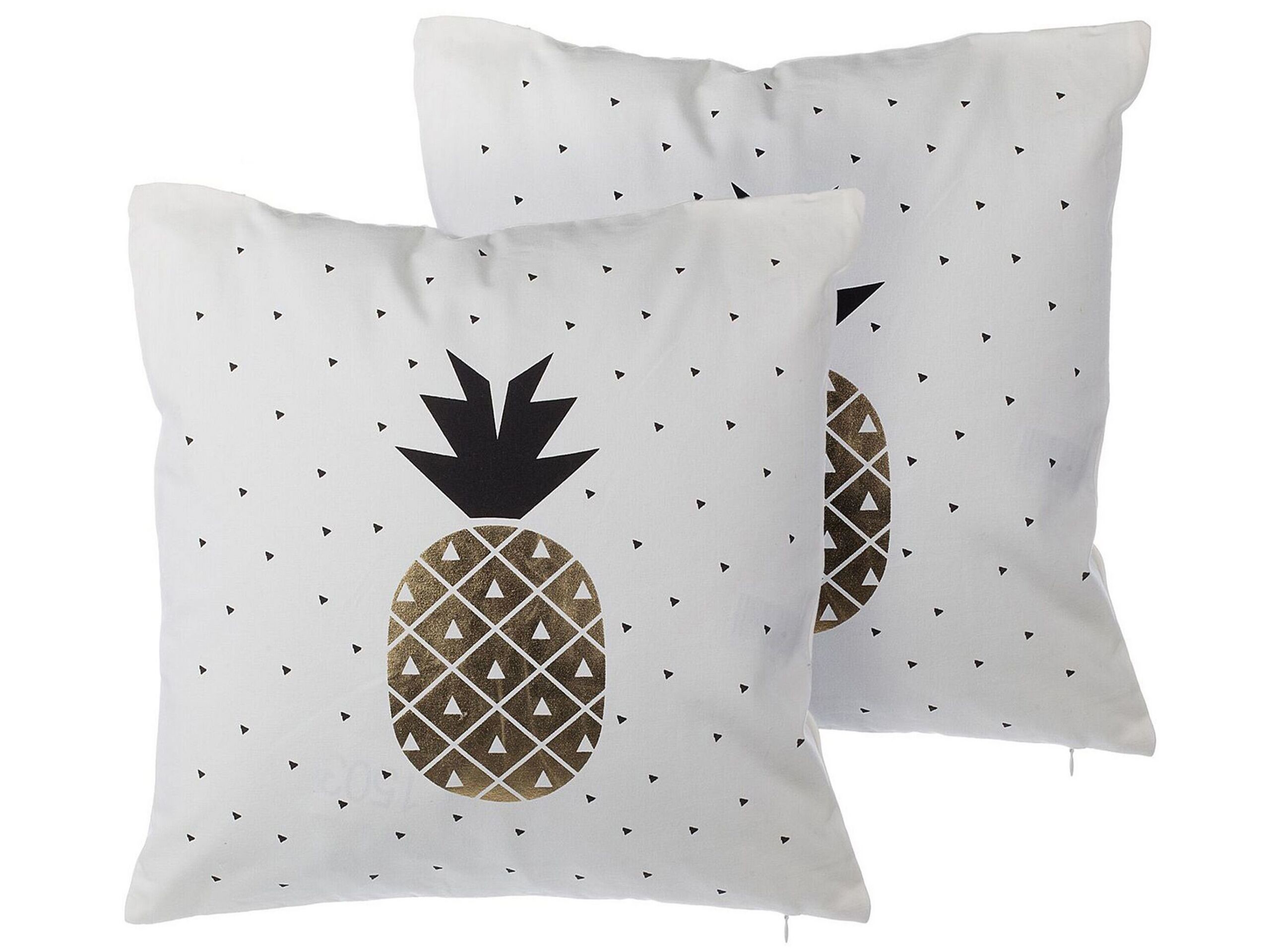 Zestaw 2 poduszek ozdobnych ananas 45x45