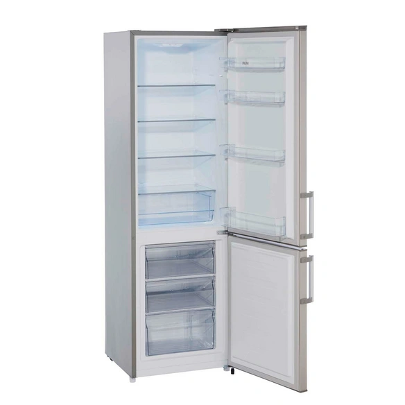 Kühl-Gefrierkombination »KG249.4A  IX«, BxHxL: 55 x 180 x 55,8 cm, edelstahlfarben