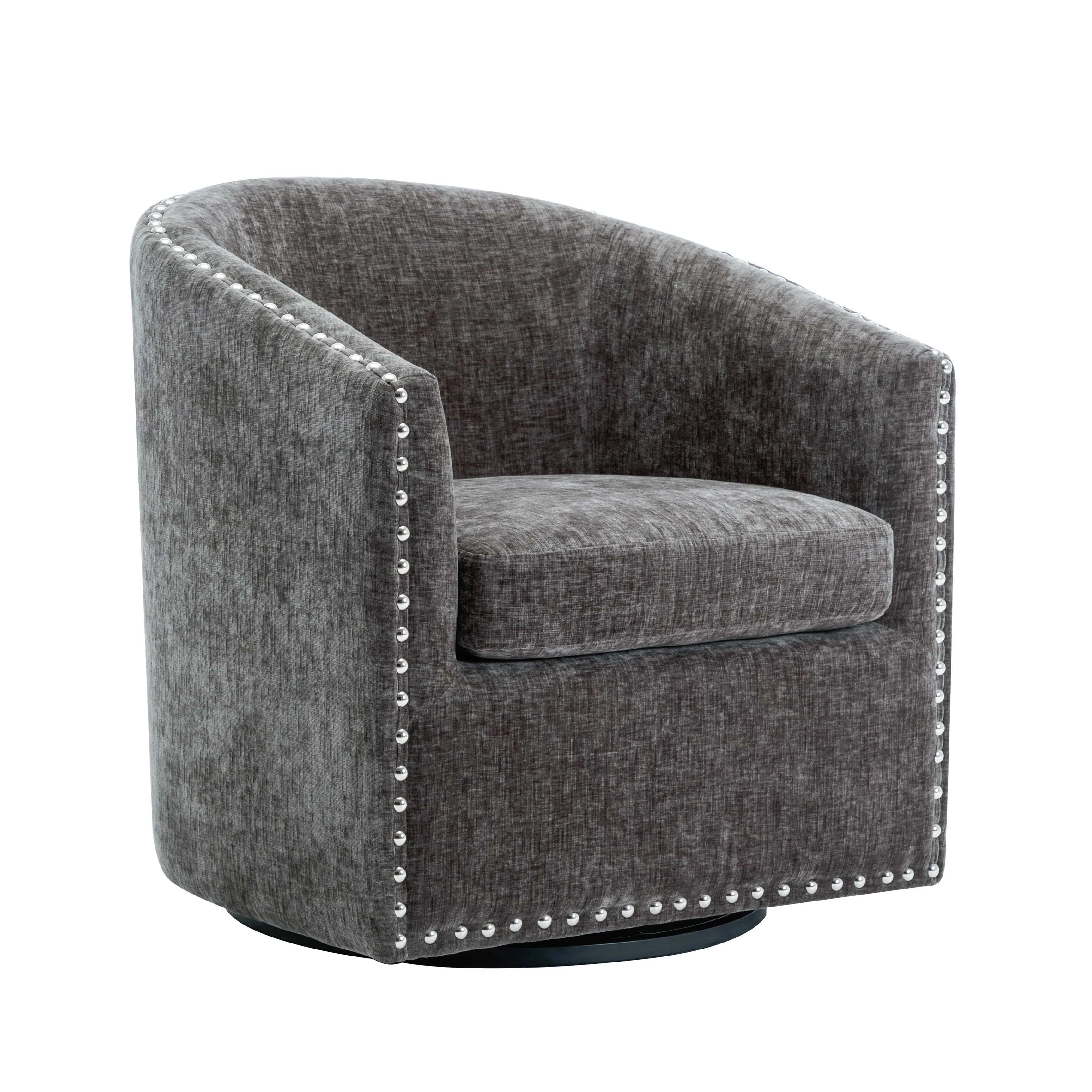 Porthos Home Wesa Swivel Fabric Upholstered Barrel Accent Chair