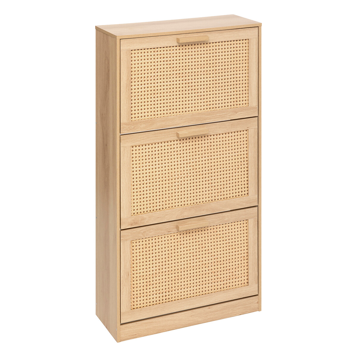 Sapateira com 3 gavetas bege 113cm