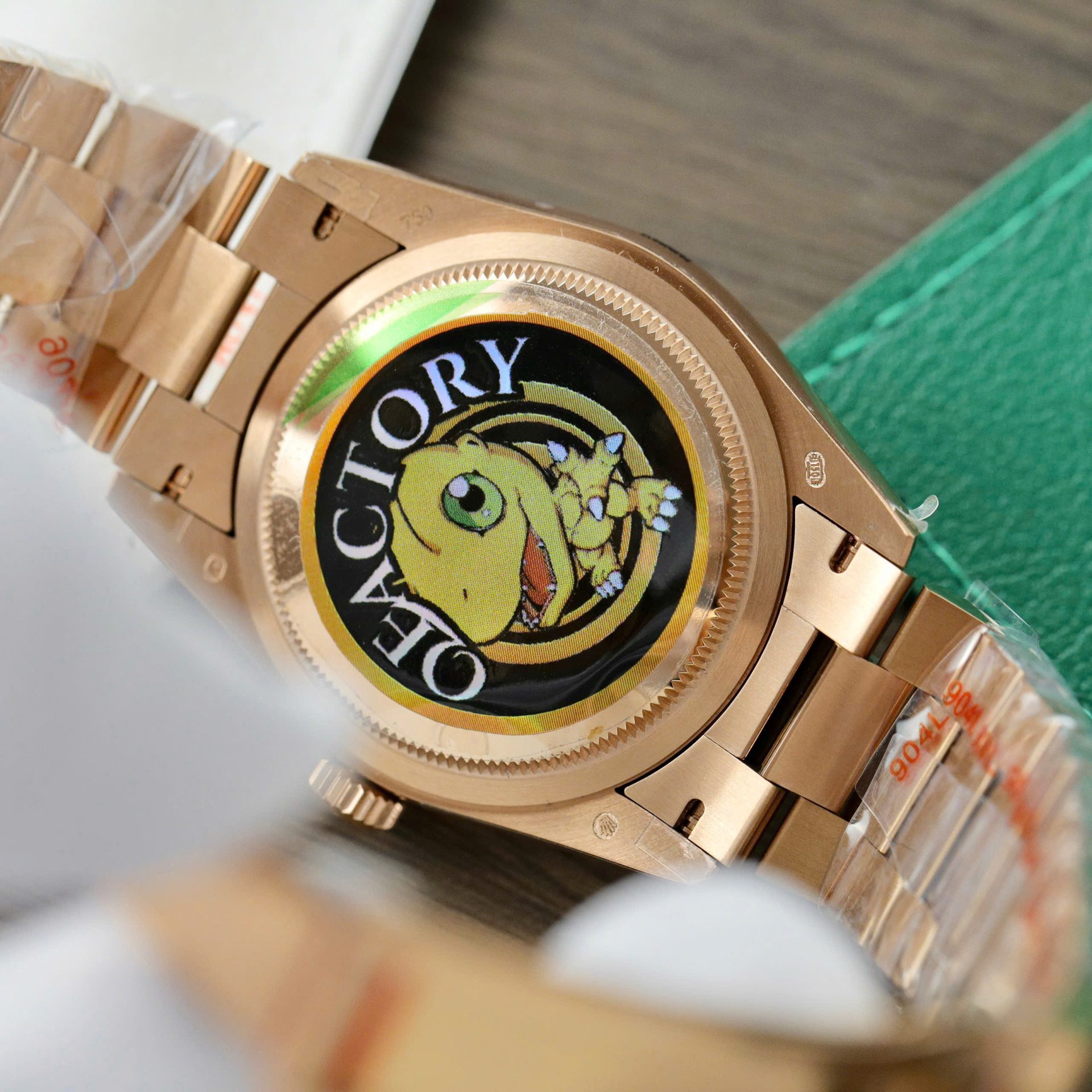 Rolex Day-Date 128235 RG Plated Ombre Brown Dial 36mm Super Clone