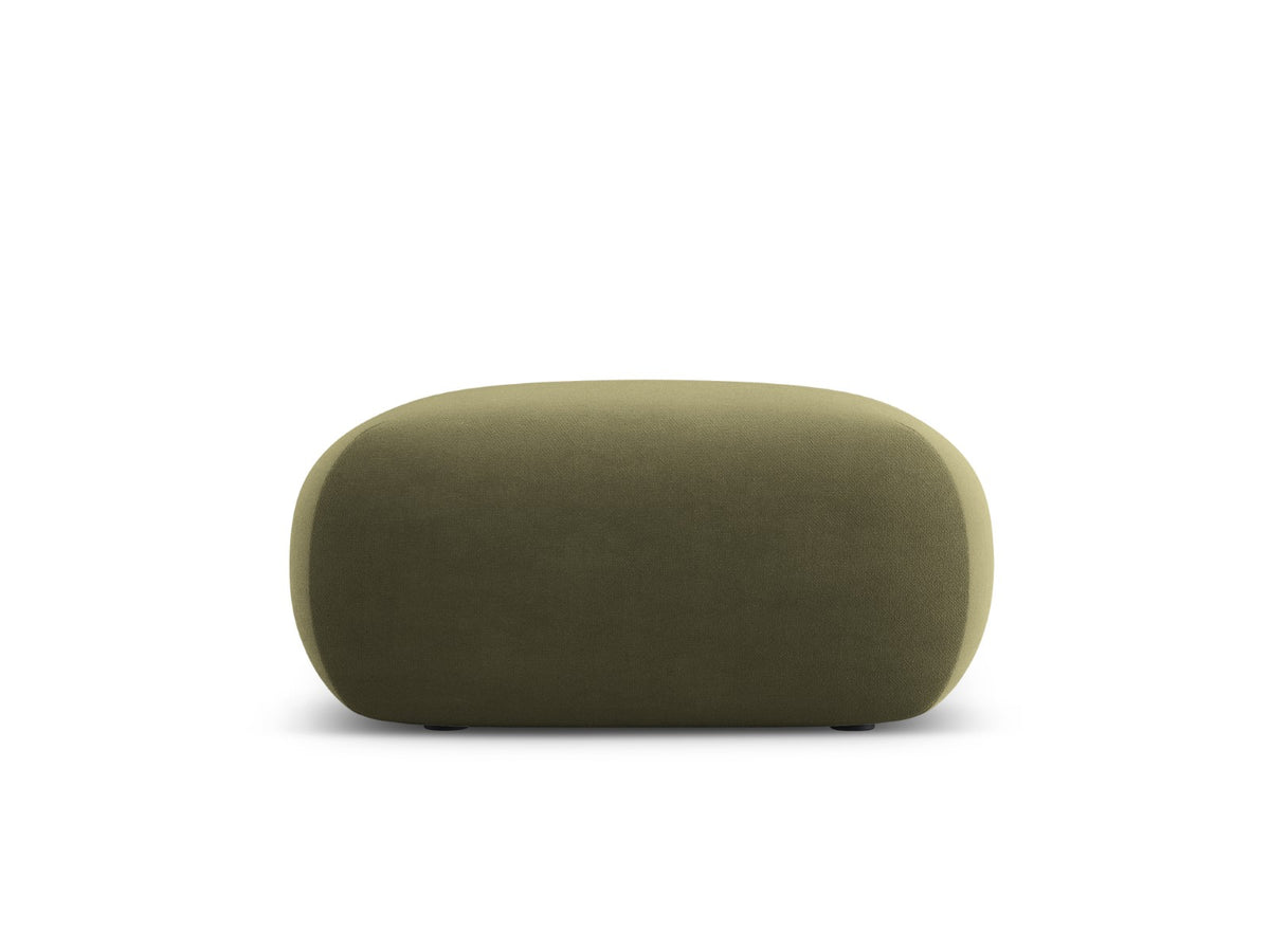 Cosmopolitan Design Poef Nolio flueel lichtgroen - 75x75x36cm