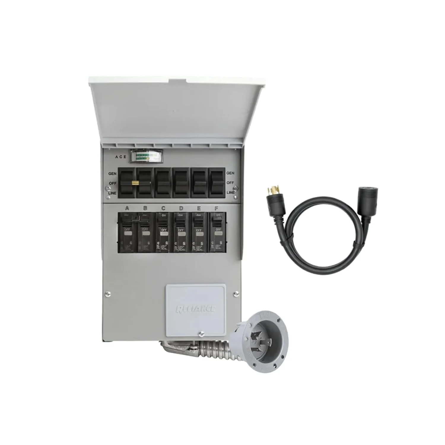 Delta Pro Emergency Backup Kit  6-Circuit 125V Switch + Adapter Cable