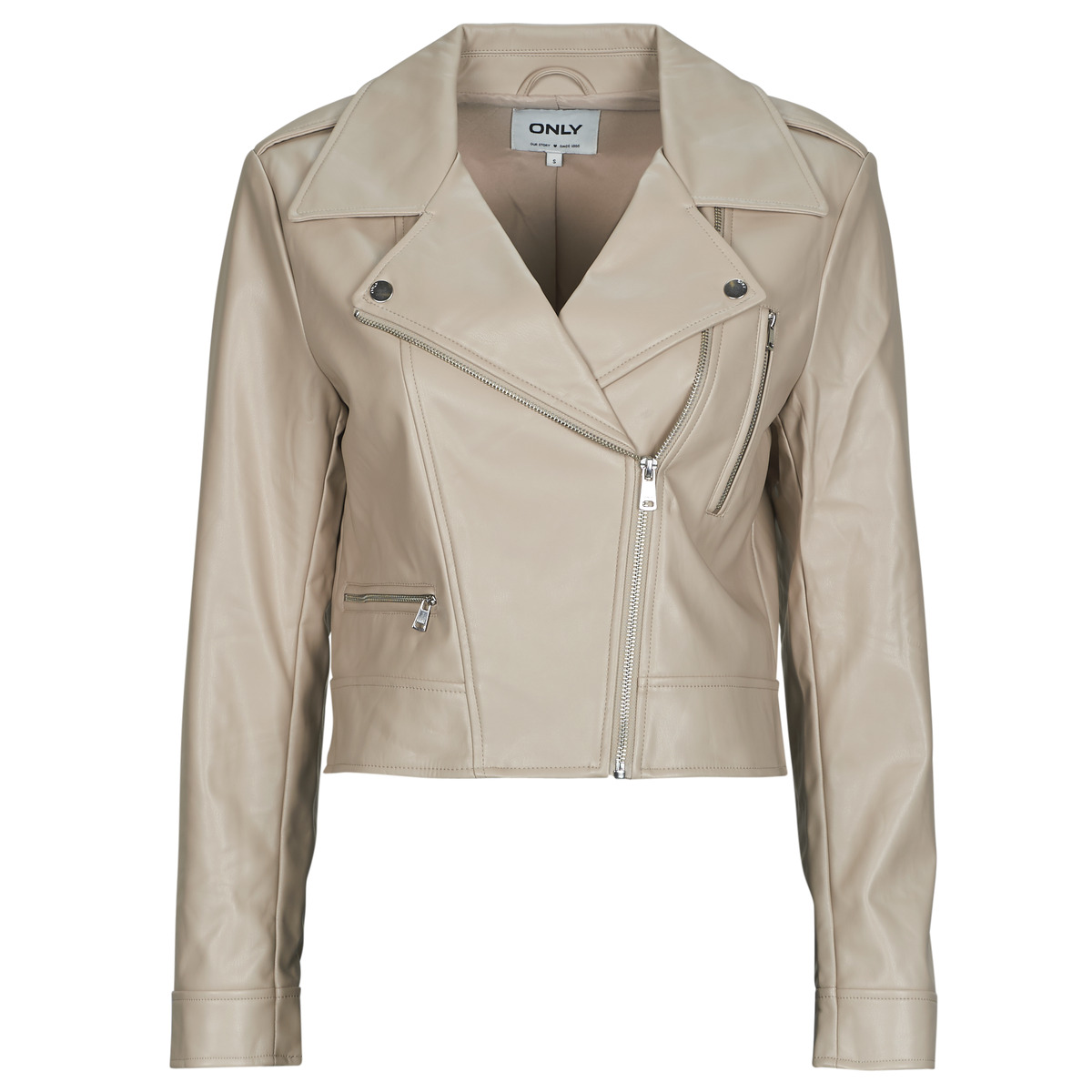 Only - ONLCARMEN FAUX LEATHER - Beige