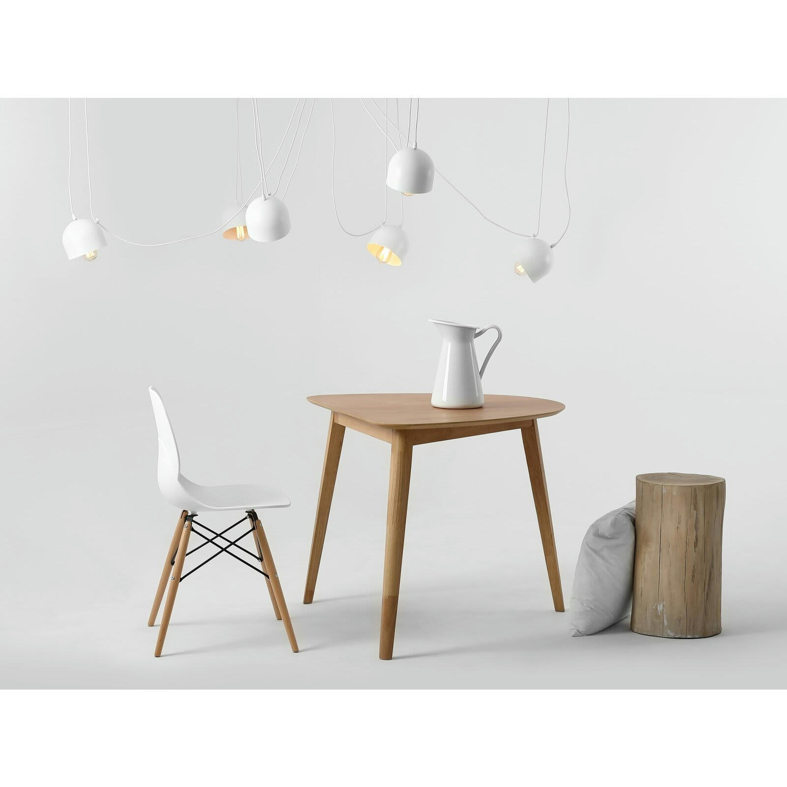 POPO - Suspension Acier Blanc 15x15x15 cm