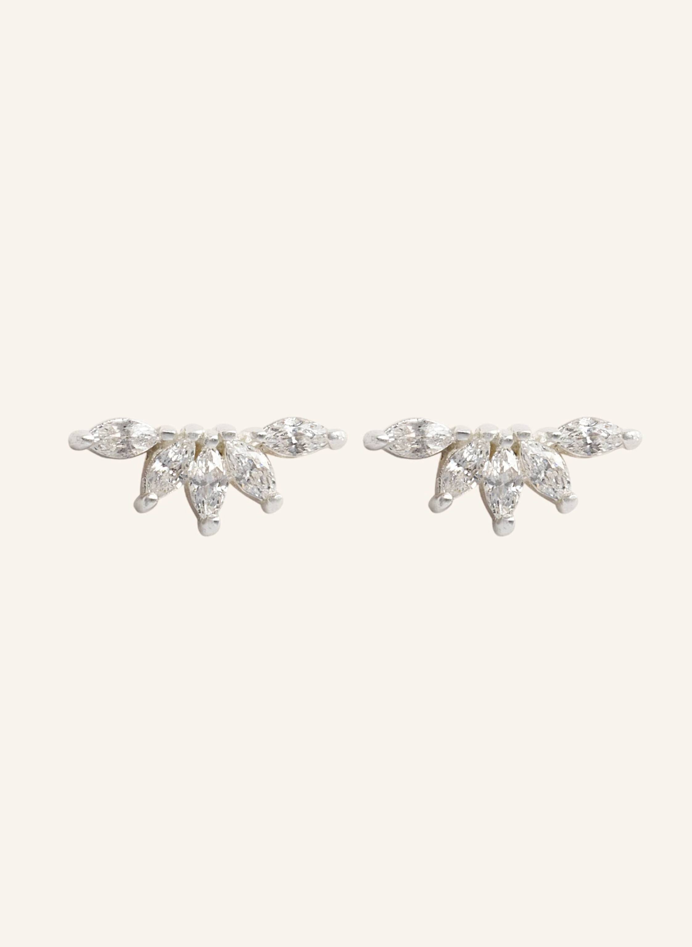 OHH LUILU Ohrringe CRYSTAL FLOWER PETALS by GLAMBOU