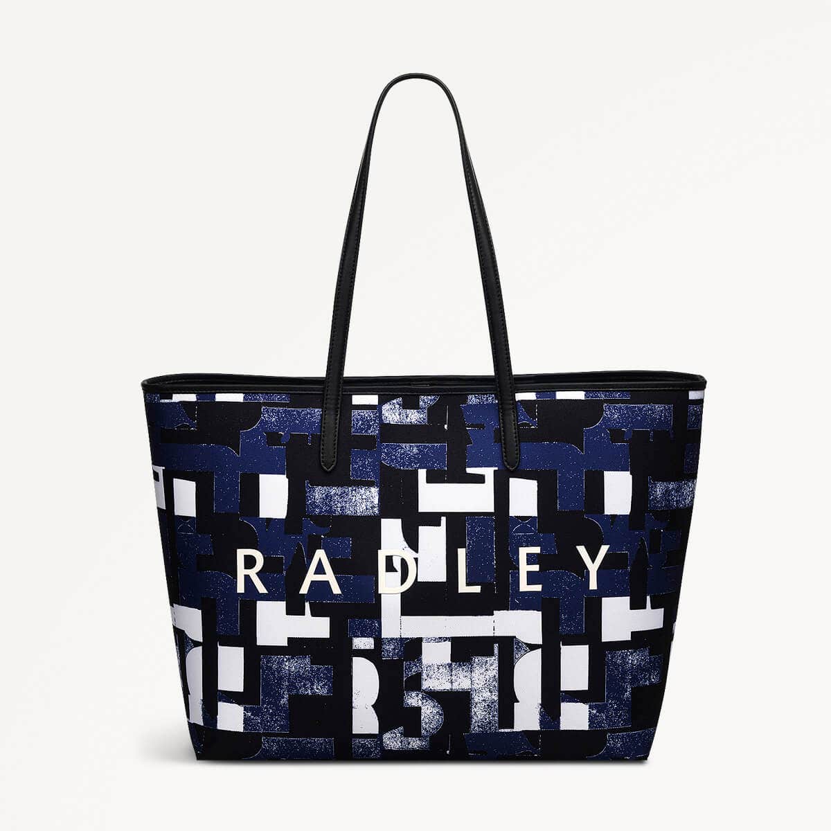Southwell Gardens-Abstract Geo Large Open Top Tote Bag - RHD11901
