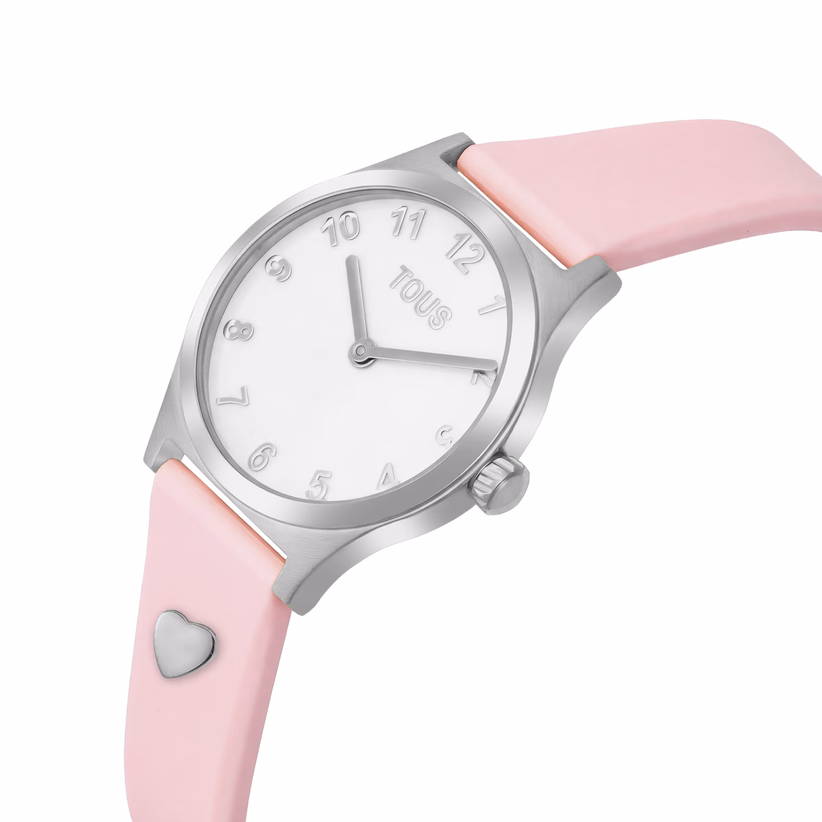 Reloj analógico con correa rosa y acero EPIC ICON KDT CHARMS