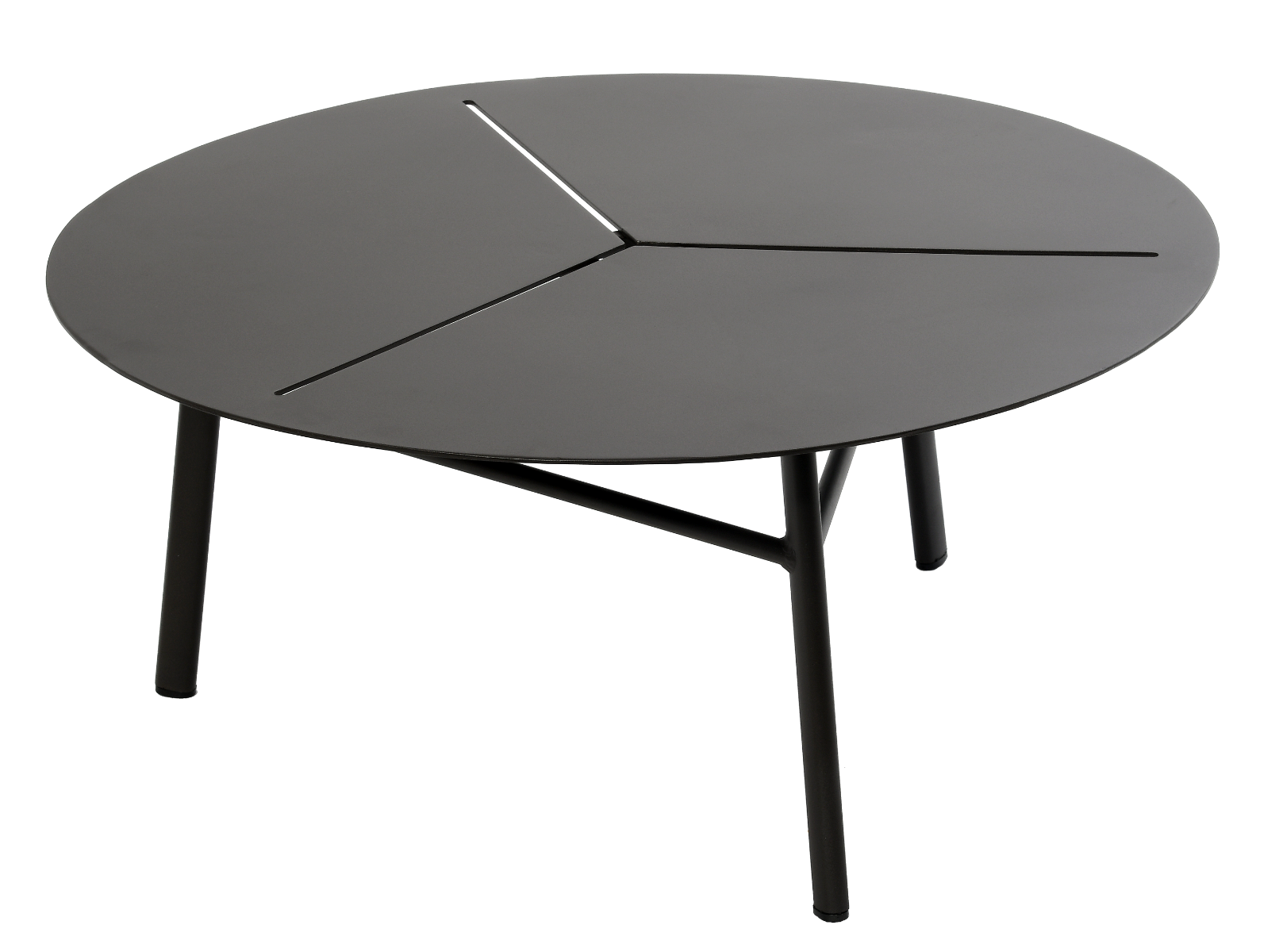 Stolik kawowy Kampala czarny 80x80x35 cm Miloo Home