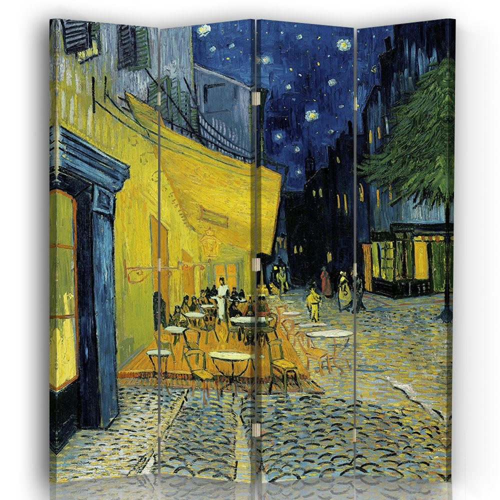 - Paravent terrasse du Café le soir - Van Gogh cm 145x180 (4 volets)