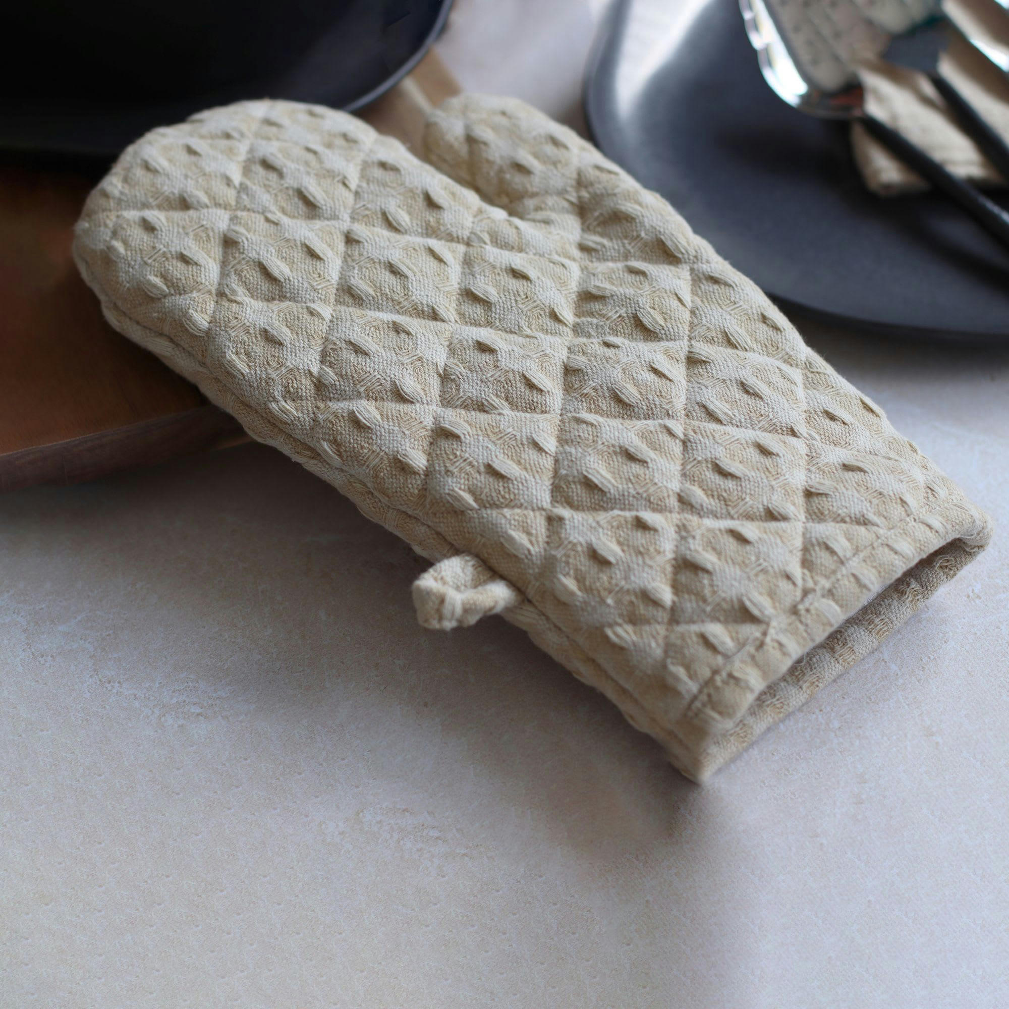 ORIGIN - Gant de cuisine en coton beige