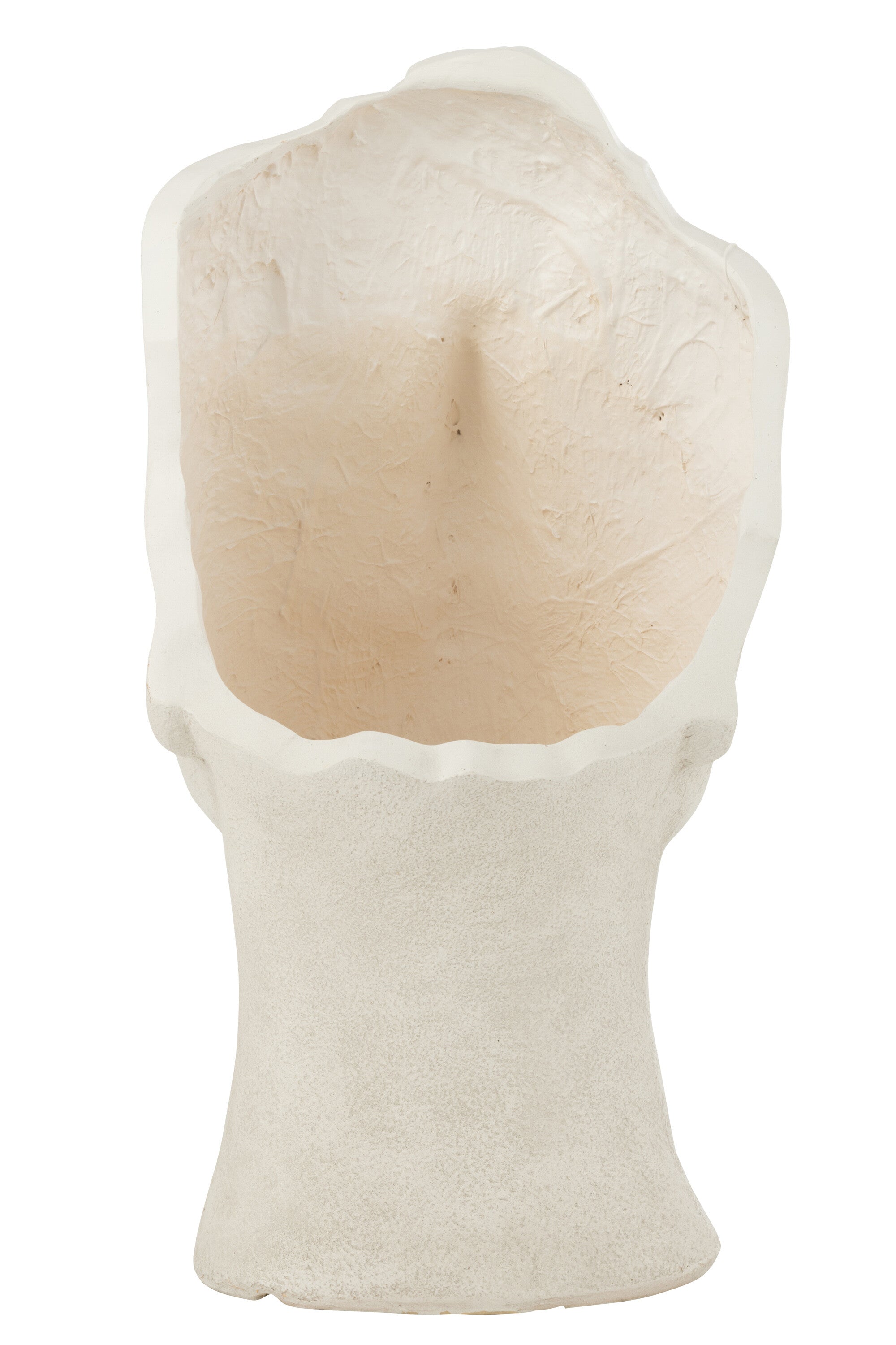 J-Line bloempot David - keramiek - wit - large - Ø 36 cm