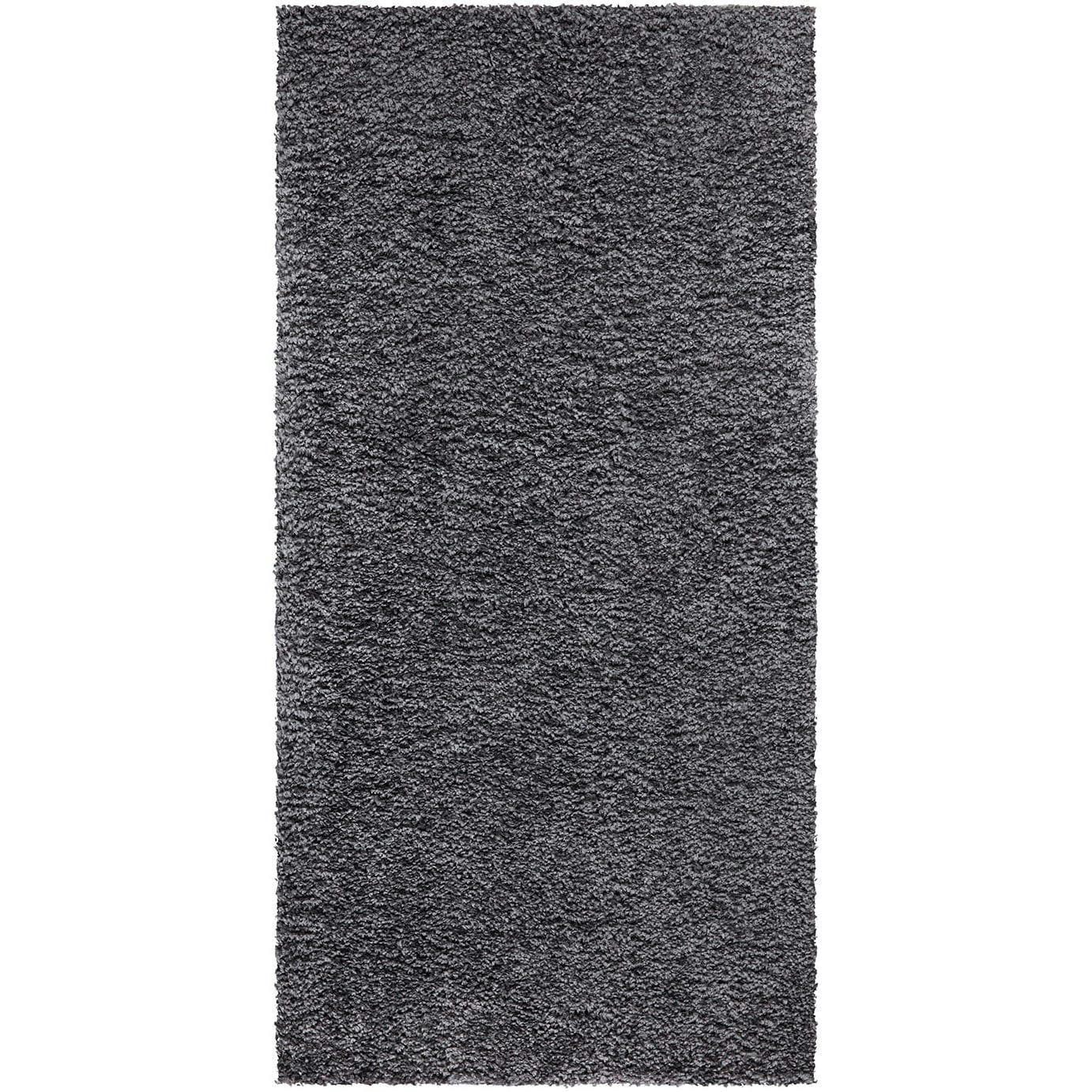 SOFTY - Tapis à poils longs SOFTY gris foncé 80x150cm