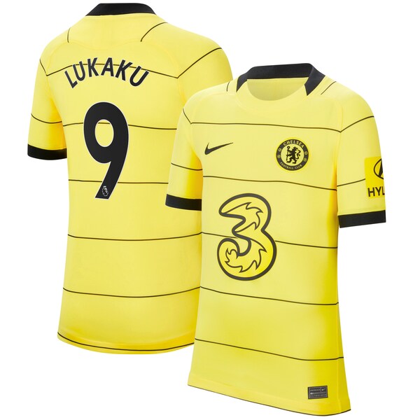 Romelu Lukaku Chelsea Nike Youth 2021/22 Away Replica Player Jersey - Yellow