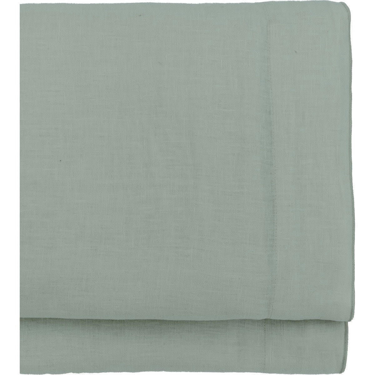 HORTENSE - Drap plat lin lavé  240x300 vert pistache