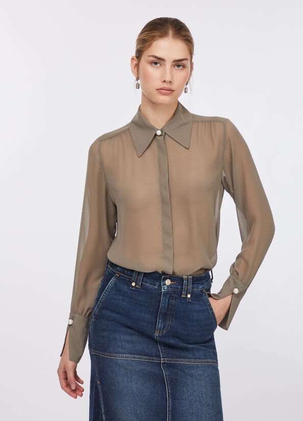 Camicia con perle
