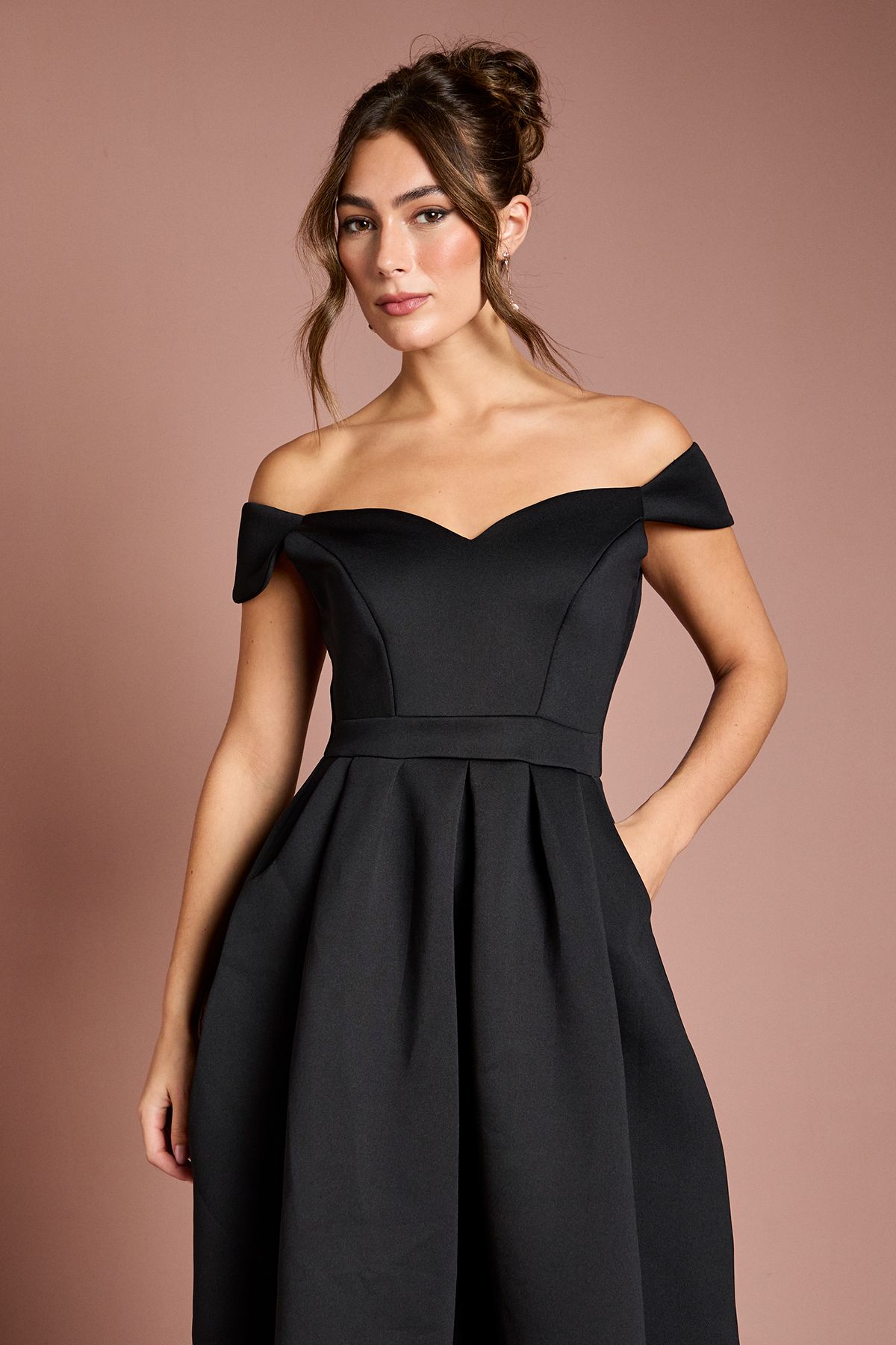 Coast Scuba Sweetheart Neckline Midi Dress