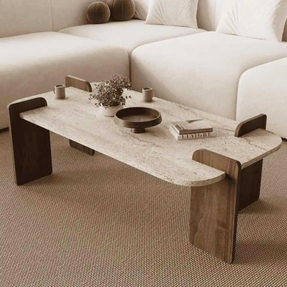 Calicosy - ELIA Salontafel - Naturel - 120x60x35 cm