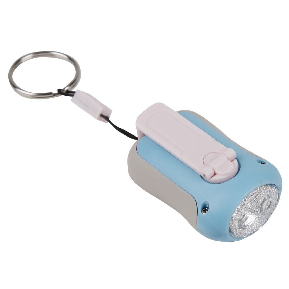 Lampe torche dynamo porte-clé (3 modèles)