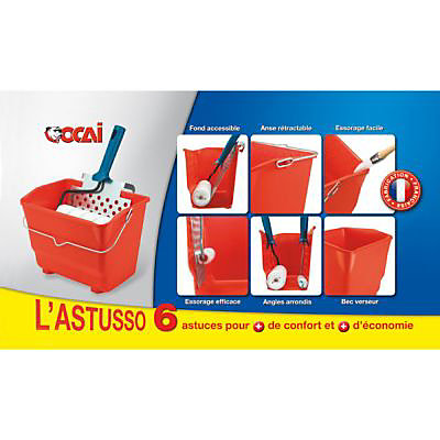 Camion de peinture rectangulaire Astusso Ocai jaune 7L