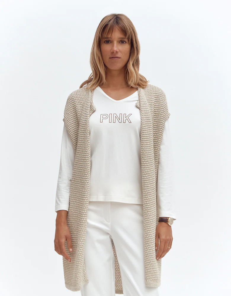 Veste maille point de riz irisée VALDINIS/87020/932