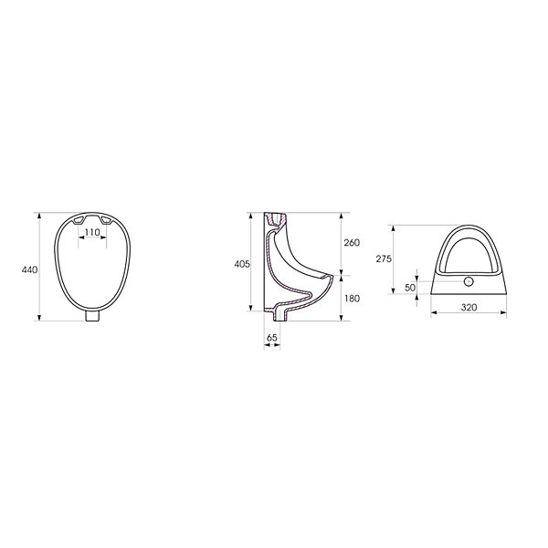 Pack Urinoir Prestige Blanc simple