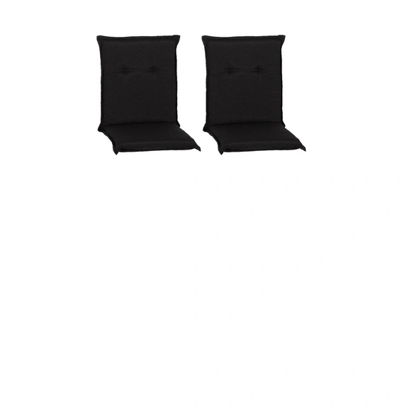 Hochlehnerauflage »Turin«, 2er Set, anthrazit, 118x46x08cm
