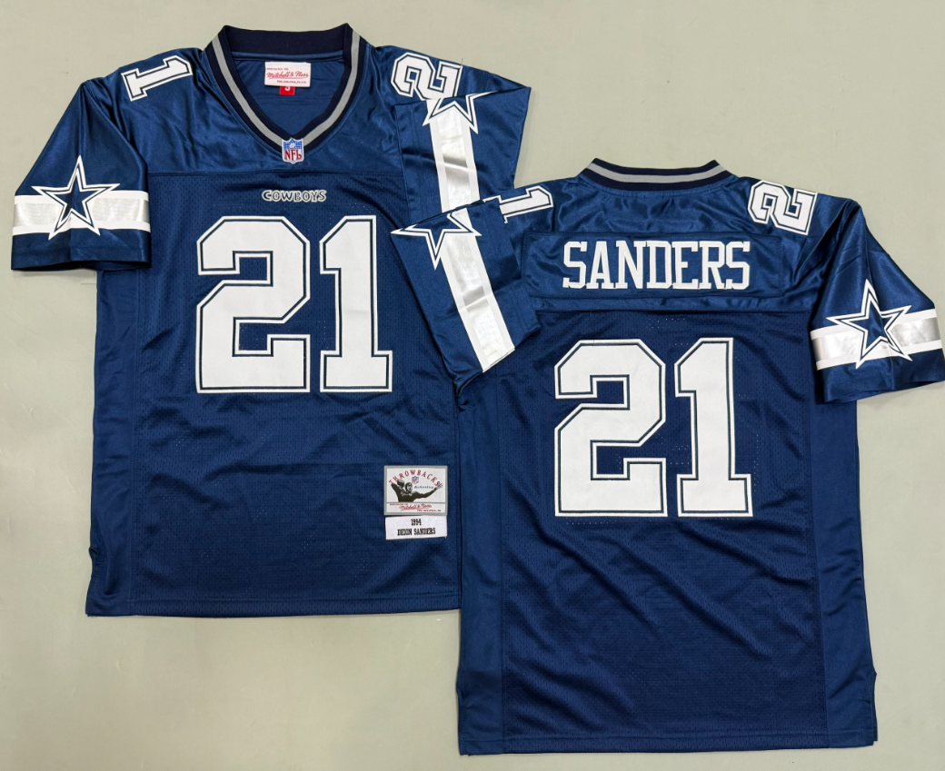 Deion Sanders Dallas Cowboys Authentic Throwback Retired Player Jersey