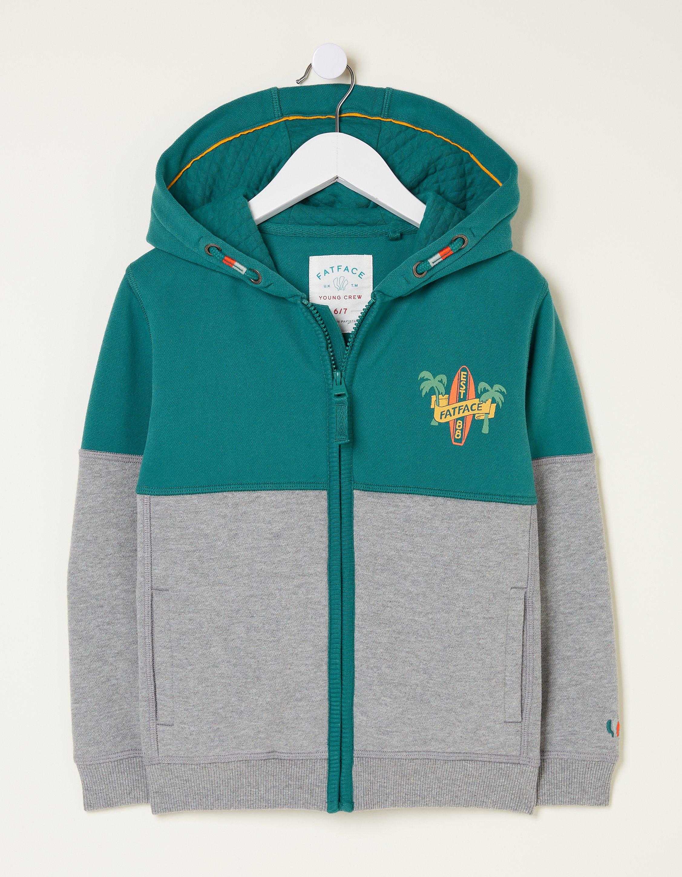 Colourblock Zip Through