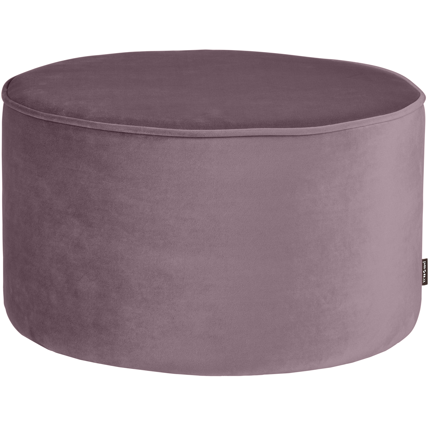WOOOD poef laag Sara - Velvet - Lila - 36xØ60cm