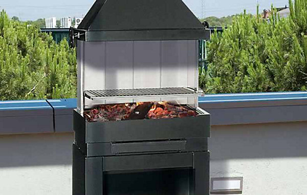 ESCALOR Barbecue inox ES PATIO charbon de bois