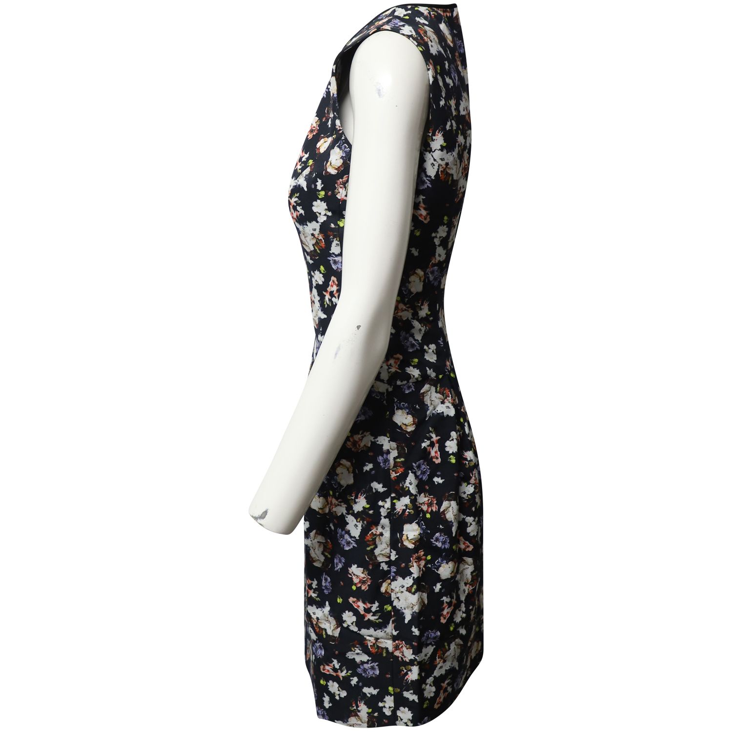 Erdem Preloved Floral Slim Fit Dress in Multicolor Cotton