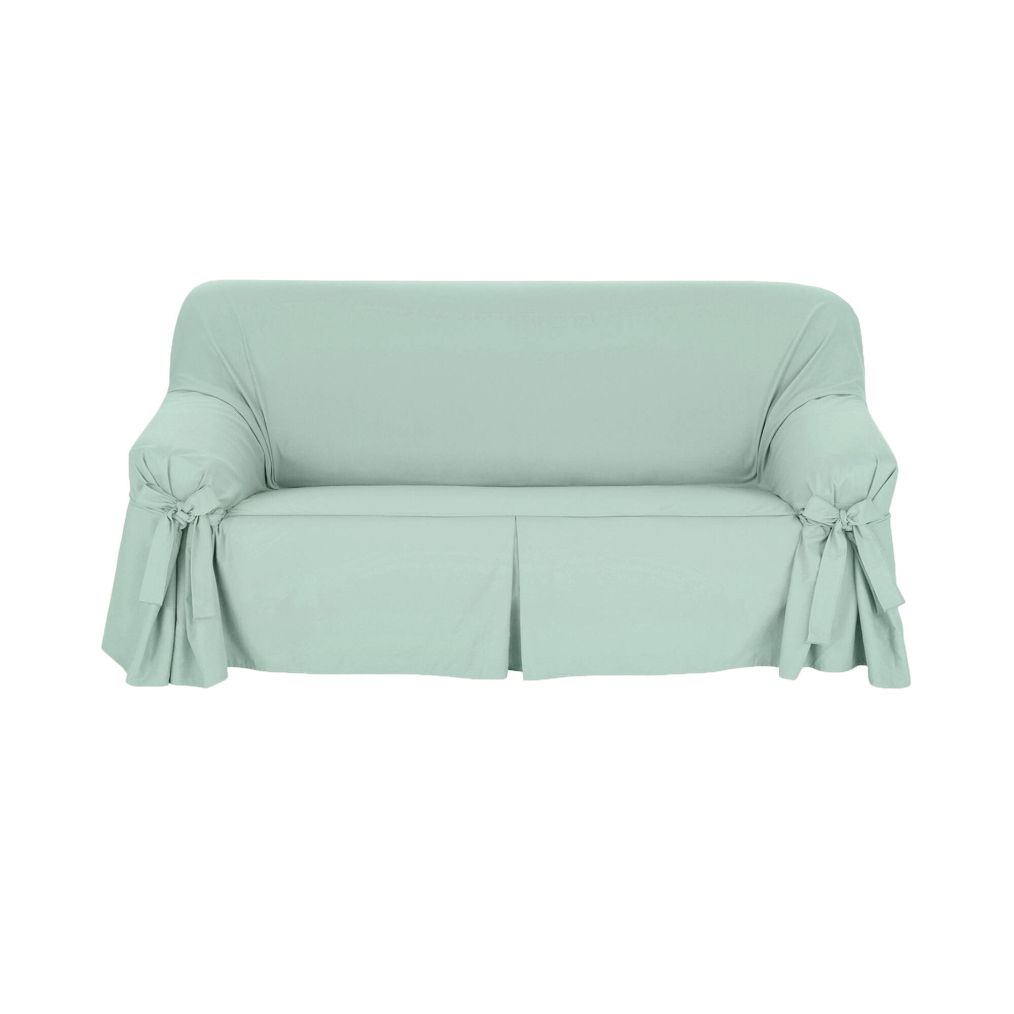 Housse bachette coton uni nouettes fauteuil canapés