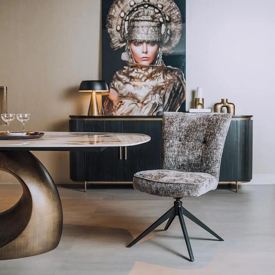 Tower Living - Bardi draaistoel - charcoal