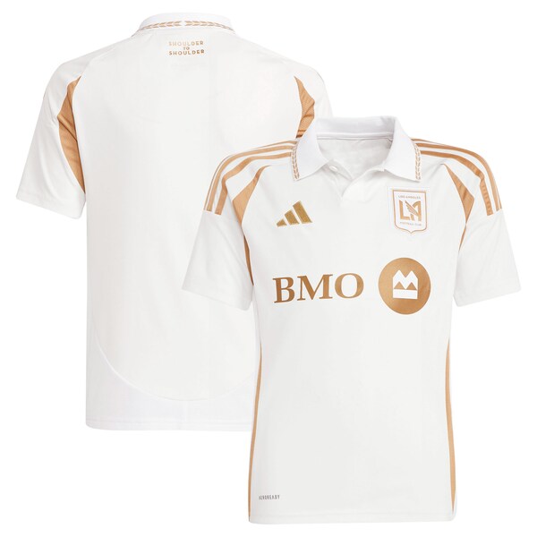 LAFC adidas Youth 2025 Secondary Replica Jersey - White