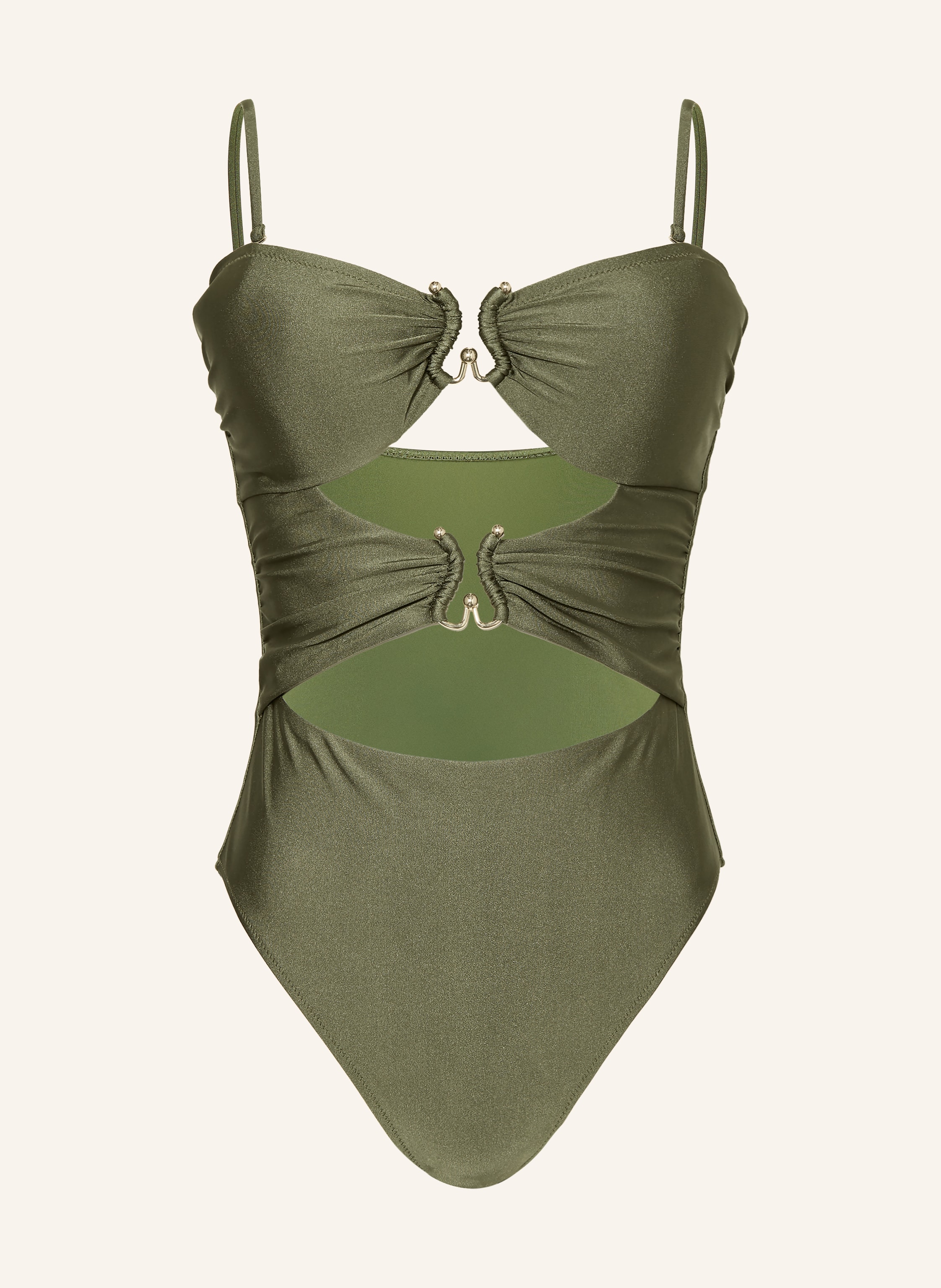 MRS & HUGS Bandeau-Badeanzug mit Cut-outs