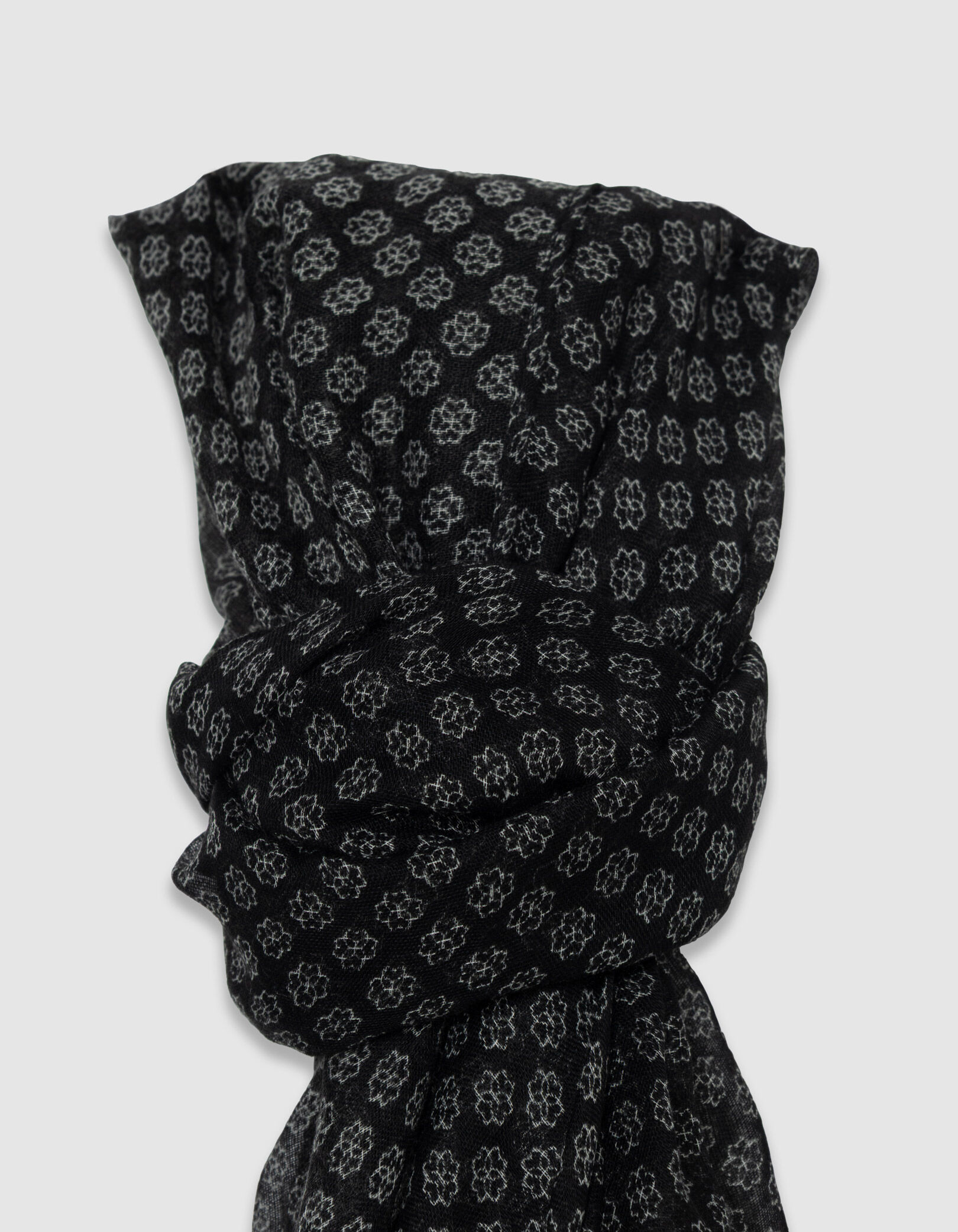 Foulard marine motif minimaliste Homme