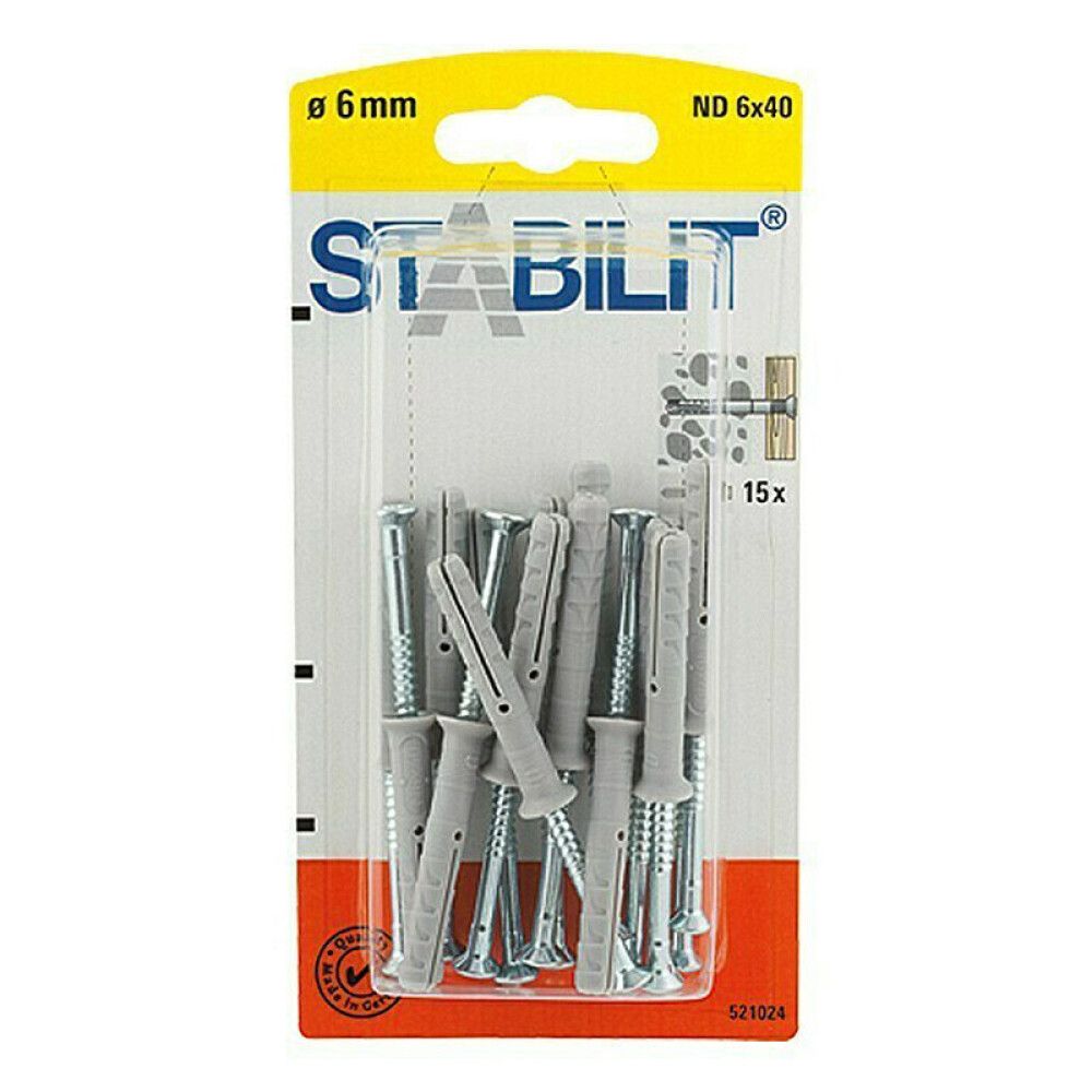 SPIKERPLUGG STABILIT 6X40MM 15STK