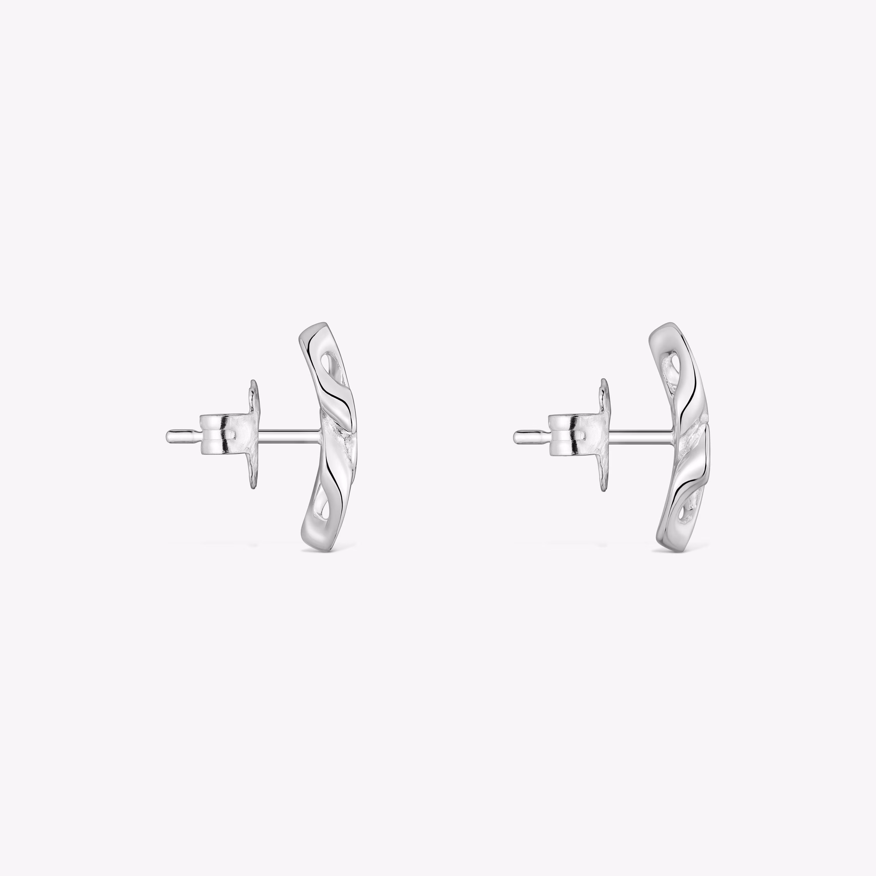 Pendientes de plata Bear's Chain