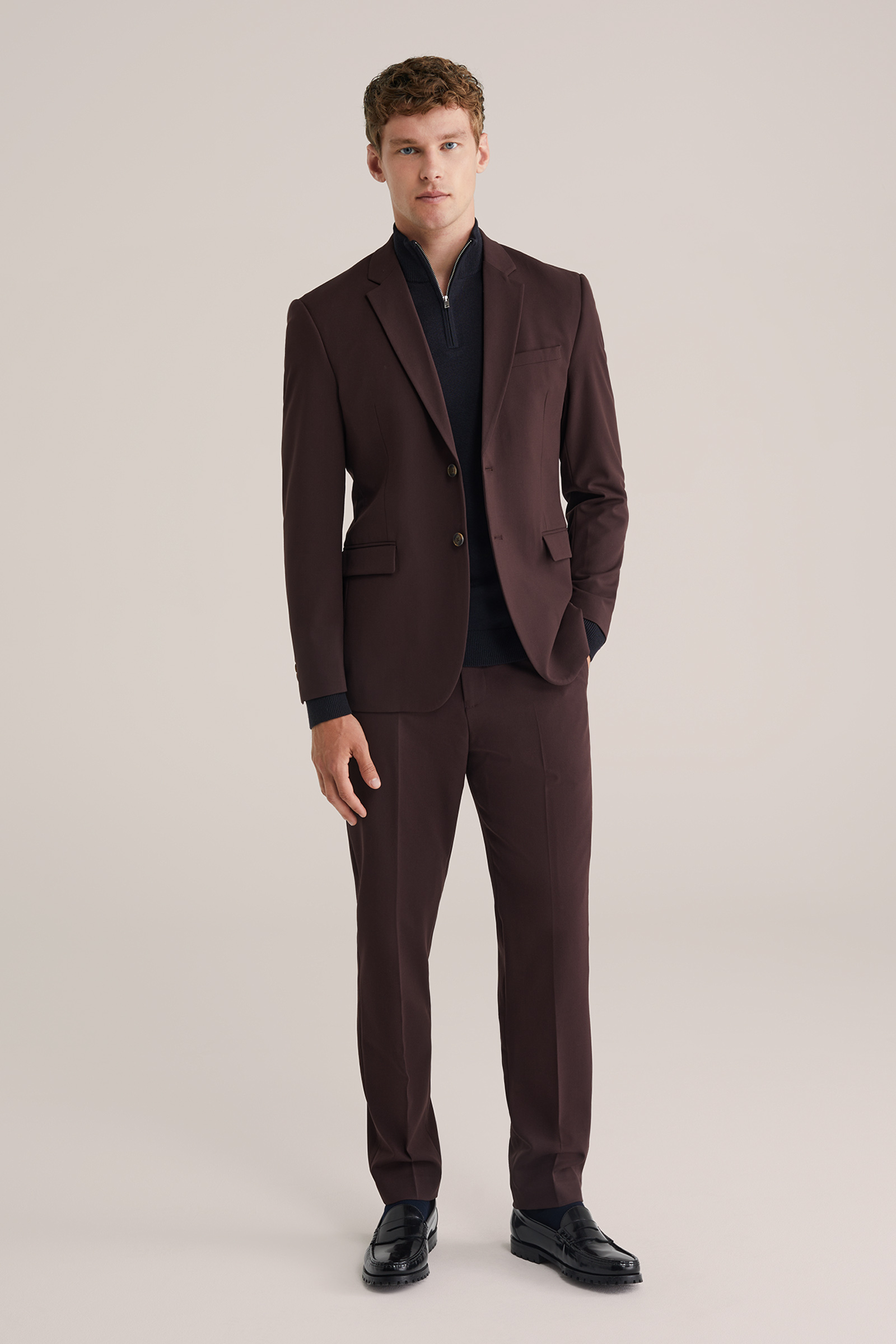Heren slim fit blazer - THE FLEX SUIT