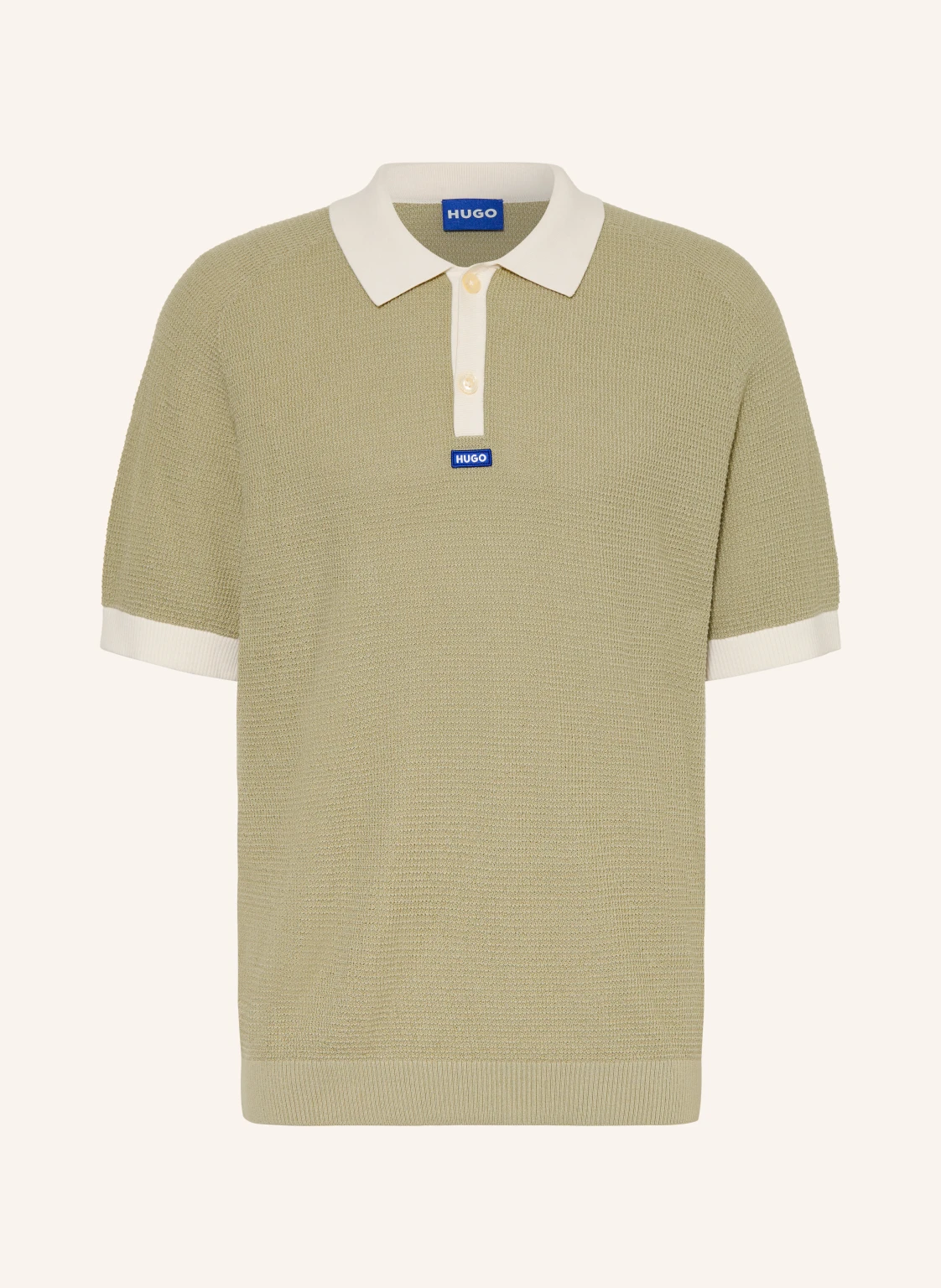 HUGO Strick-Poloshirt SIABLO