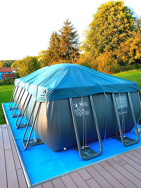 Coussin gonflable d'hivernage piscine Flot'Up ECO - Lg 3m, Diamètre 1m - Pour bâche couverture de piscine Lg 4m - POOLCO
