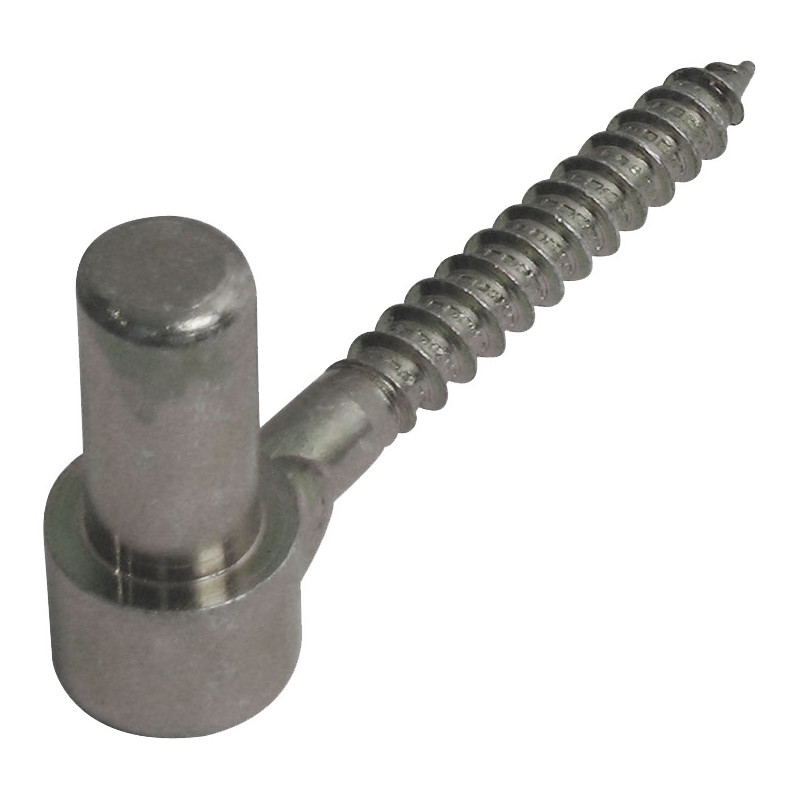 Gond à visser en métal bichromaté Ø 18 x 78 mm 2 pièces TEKNIBOX