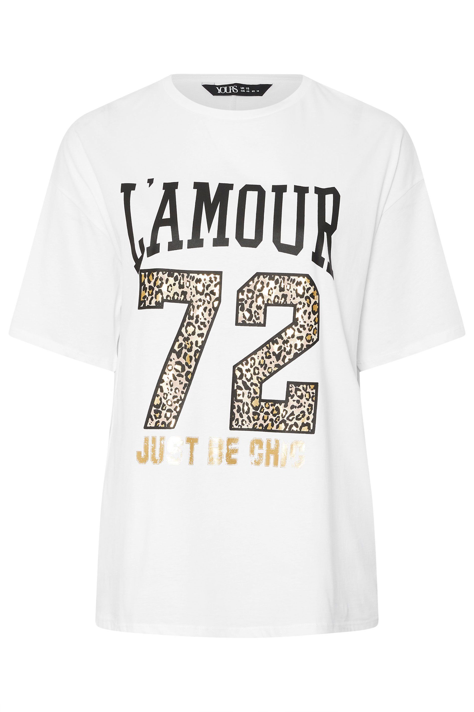 Yours L'Amour' Slogan T-Shirt