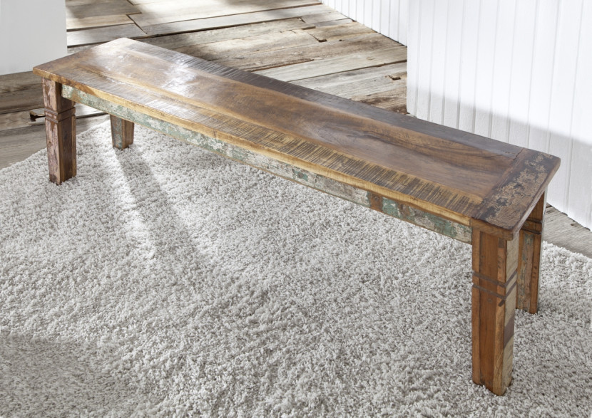 SPIRIT Ławka #34 Drewno z odzysku lakierowane 140 cm