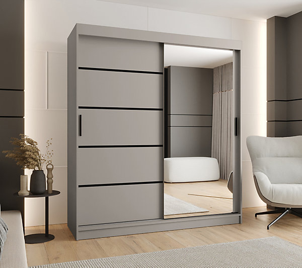 Armoire Rubino V2 a portes coulissanteH. 200 x L. 180 x P. 62, 2 portes